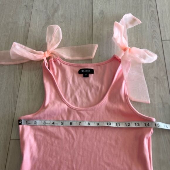 Wildfox women pink top size xs - Picture 2 of 6